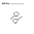 thumbnail image 3 of 200uds tornillo ojo Unique Bargains Autorroscante 4x8x1mm Níquel plata, 3 of 5