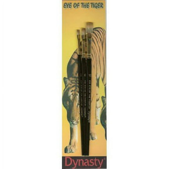 Dynasty Tiger Paintbrush Set: Set E, 3 pieces