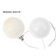 thumbnail image 4 of Alimitopia 24 Piezas De Bolas De Navidad De 1,6 Pulgadas Colgantes De Bolas Colgantes De Plástico Inastillables Para Decoración De Árbol De Navidad (Blanco), 4 of 5