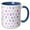 Blue/White, variant on 3drose, Chic Pink, Purple, Blue Watercolor Hand Painted Brush Strokes, 11oz Magic Transforming Mug