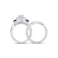 thumbnail image 4 of 14kt White Gold Oval Diamond Bridal Wedding Ring Band Set 7/8 Cttw, 4 of 4