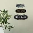 thumbnail image 3 of Signs ByLITA Designer Boss Lady Sign (White/Red) - Small, 3 of 5