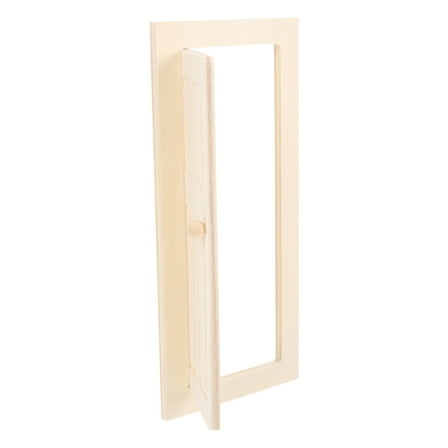 Worgeous Beige Wooden Mini Door Model 1:12 Scale Doll House Door for DIY Decor and Creative Miniature Scenes