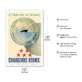 thumbnail image 2 of A Travers Le Monde (Throughout the World) - Chargeurs Réunis (United Shippers) - Vintage Ocean Liner Travel Poster by Jean Rouillé c.1950 - Master Art Print (Unframed) 12in x 18in, 2 of 4