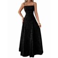 thumbnail image 2 of Women'S Maxi Dress Jacquard Formal Evening Gown Elegant Wedding Guest Party Dress, 2 of 7