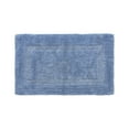 thumbnail image 6 of Better Trends 21" x 34" Premium Bathroom Rug Mat, 100% Cotton, Extra Soft Tufted Door Mat, Water Absorbent & Reversible Bath Mat (Dark Blue) Lux Collection, 6 of 6