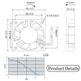thumbnail image 4 of Wisewang Adjustable Computer Cooling Fan 120mm PC Case Fan Cooler Case RGB Double -sided Low Noise 4 -Pin LED Light Heatsink Cooler 1pcs 1Set, 4 of 6