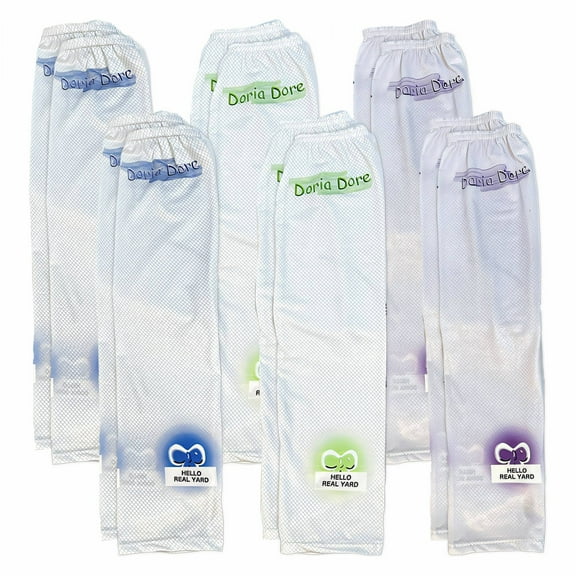 TELOLY 6Pairs Arm Sleeves,Bow Print UPF50  Polyester Arm Sleeves,Breath Sweat 18.5" Arm Sleeves for Women,Multicolor1