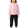 thumbnail image 3 of KAUOD Toddler Zip up Hoodie Joggers Pants Sets 2pc Soft Cotton Fall Hooded Sweatshirts Sweatpants Fall Lightweight Outfits, 3 of 8