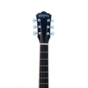 Washburn Deep Forest Burl Grand Auditorium Acoustic Electric Guitar - Black Fade