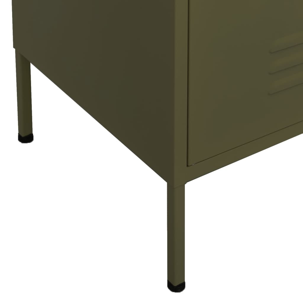 vidaXL Storage Cabinet Freestanding Drawer File Cabinet for Home Office Steel