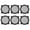 Black, variant on 6pcs Plastic Speaker Grille: Speaker Mesh Cover - 4inch Woofer Protective Guard - Round Woofer Grill - Home Audio Grill Cover - Home Audio Accessories
