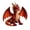 Red#2, variant on DIY Patchwork Animal Kit, Mysterious Black Dark Dragon Patchwork Collection, All-In-One Sewing Accessories To Make Vivid Stereo Figurines (Black)