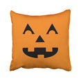 thumbnail image 1 of RYLABLUE Cute Vintage Halloween Cartoon Pumpkin Face Laughing Out Loud Simple Pattern Polyester 18 x 18 Inch Square Throw Pillow Covers With Hidden Zipper Home Sofa Cushion Decorative Pillowcases, 1 of 1