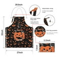 thumbnail image 7 of Witch Pumpkin Halloween Apron-Garden Aprons for Women with Pockets-Cotton Linen Waterproof Kitchen Cooking Gardening Aprons Adjustable for Kitchen,Cooking,BBQ and Salon 32"x27", 7 of 7