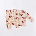 thumbnail image 4 of Conjunto de pijama de algodón para bebé, niña y niño, camisa y pantalón, ropa de manga larga, ropa de dormir de Navidad para bebé de 12 meses a 5 años, 4 of 4