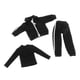 thumbnail image 5 of Ropa para figuras de acción masculinas a escala 1/12, conjuntos de ropa para muñecos de 6 pulgadas, manga larga, estilo casual. Negro, 5 of 9