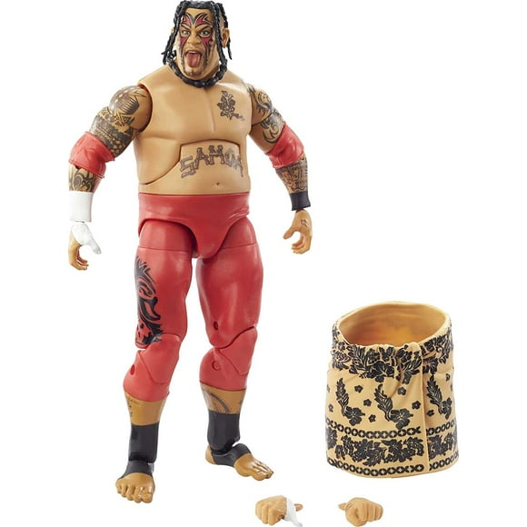 HHHC Umaga Royal Rumble Elite Collection Action Figure with Authentic Gear & Accessories, 6-in Posable Collectible Gift for Fans Ages 8 Years Old & Up,Multicolor