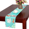 thumbnail image 2 of MKHERT Ocean Creature with Mermaid Table Runner for Kitchen Wedding Party Home Decor 14x72 inch, 2 of 4