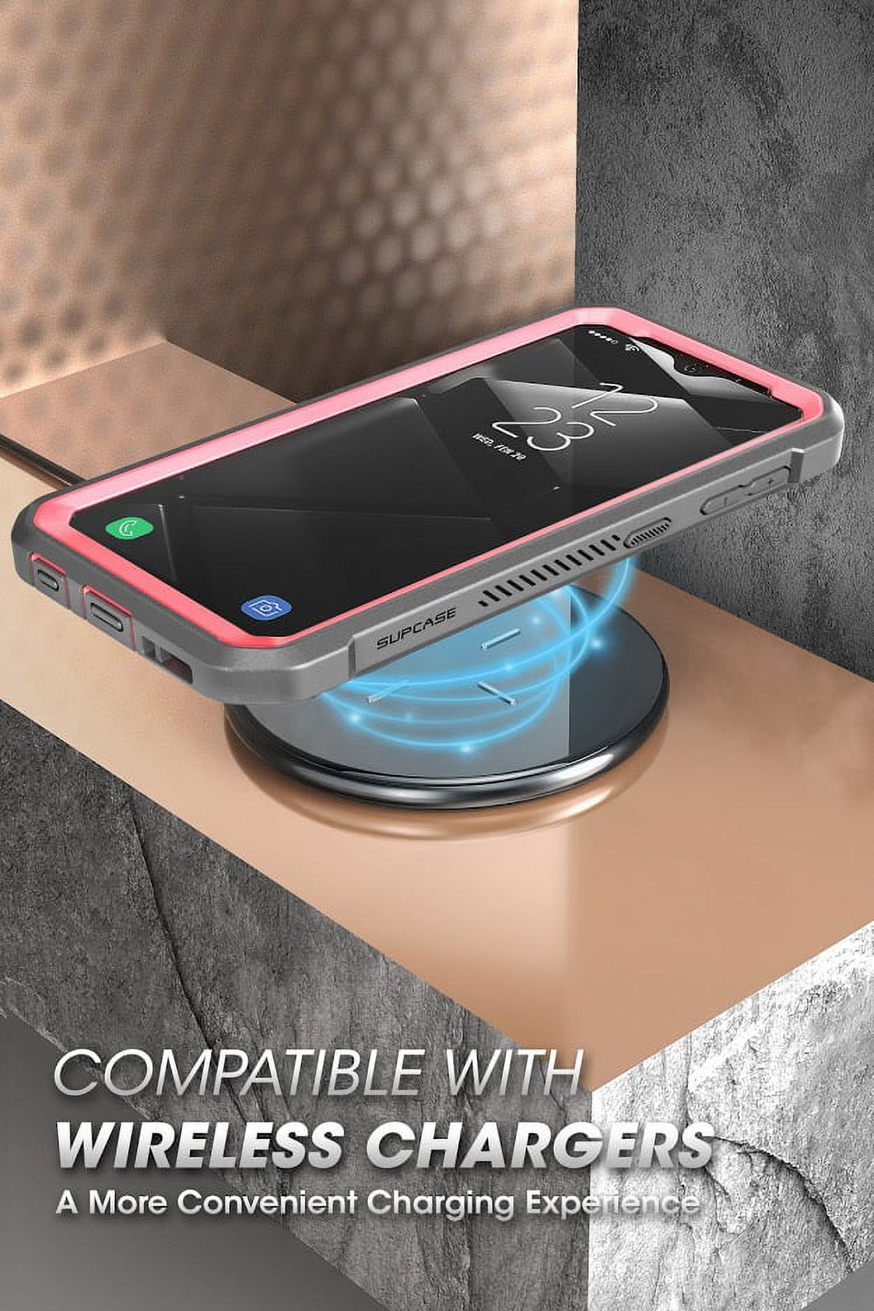 SUPCASE Unicorn Beetle Pro Series Designed for Samsung Galaxy A10e Case(2019 Release), Full-Body Rugged Holster & Kickstand Case with Built-in Screen Protector (Pink) - image 3 of 8