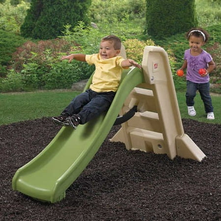 Step2 Naturally Playful Big Folding Slide, Green and Tan