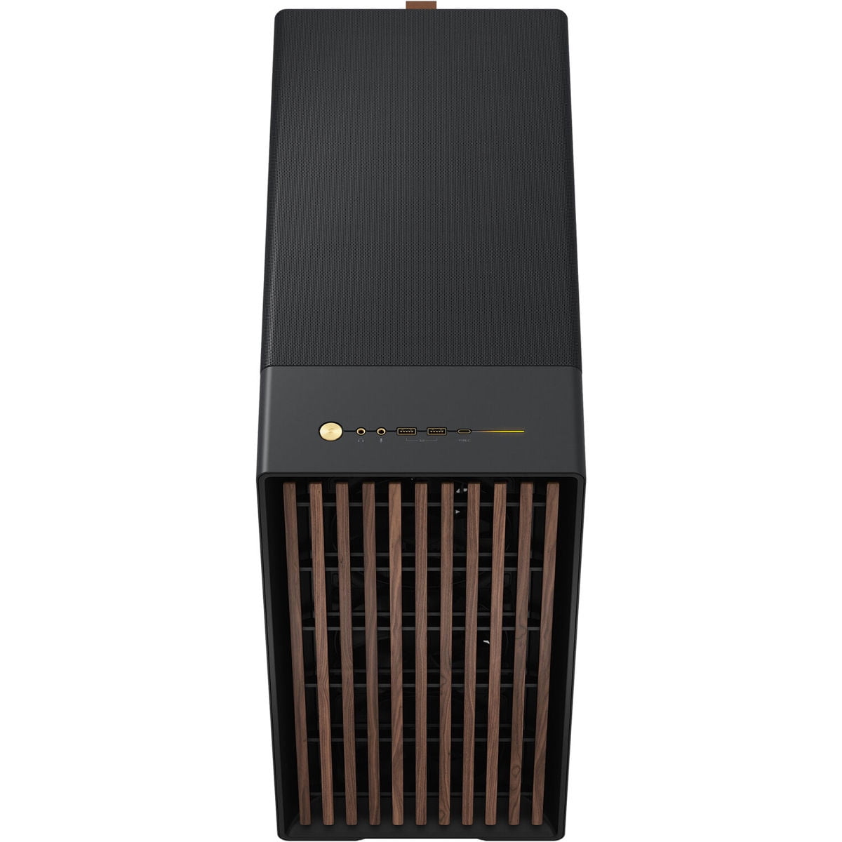 Fractal Design North XL Charcoal Black Chassis with Walnut Front and Dark Tempered Glass Side Panel EATX Full Tower Computer Case
