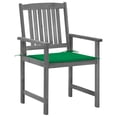 thumbnail image 3 of Casafoyer Directors Chairs with Cushions 2 pcs Gray Solid Acacia Wood, 3 of 3