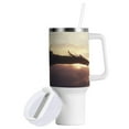 thumbnail image 2 of 40 Oz Car Handle Water Bottle Water Cup Water Bottle Water Jug Coffee Cup Travel Water Bottle Warrior Dragon, 2 of 8