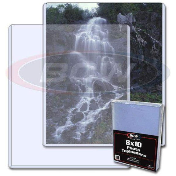 One 8x10 photo topload plastic display holder