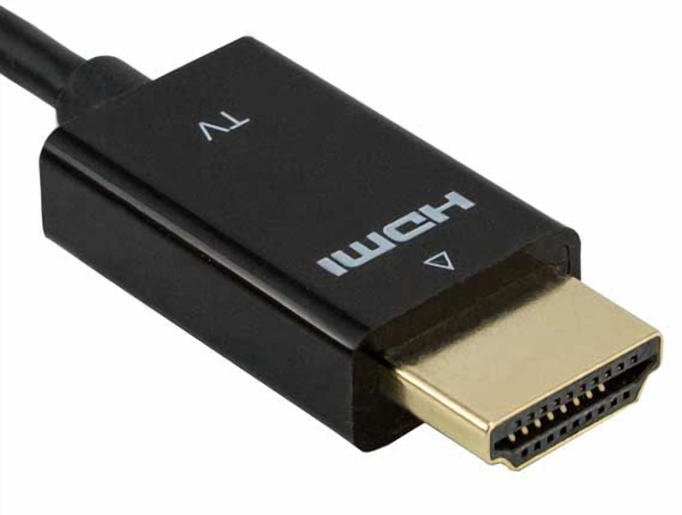 Cable Leader 15ft Ultra Slim High Speed RedMere Active HDMI Cable with Ethernet, 4K Support, 36 AWG, Black