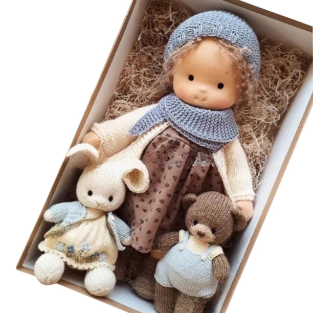 Muñecos hechos a mano lindos y suaves, juguete de peluche de dibujos animados, decoración festiva para niños