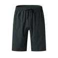 thumbnail image 4 of Bcfgryg Male Summer Sport Quick Drying Shorts Drawstring Glued Zipper Pocket Shorts Lightweight Men's Running Shorts Grey M, 4 of 5
