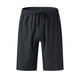thumbnail image 4 of Pantalones cortos deportivos de verano para hombre, de secado rápido, con cordón, bolsillo con cremallera pegada, poliéster, ropa informal para exterior, 1 par., 4 of 7