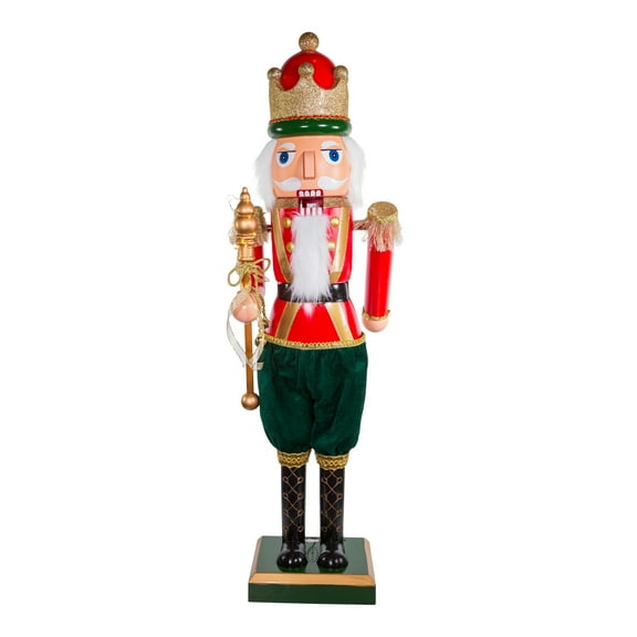 Kurt Adler 43-Inch Lighted Musical Collapsible Nutcracker