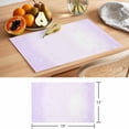 thumbnail image 6 of Gradient Purple Placemats Set of 6 Ombre Abstract Bubbles Modern Place Mats Indoor Wipeable Table Mats Washable Cloth Dining Table Placemats for Kitchen Holiday Party Home Decor 13x19 Inch, 6 of 9