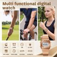 thumbnail image 2 of SKMEI Watches for Women Outdoor Sport Digital Watch Waterproof Chronograph Unisex Womens Wristwatch with Alarm/LED Backlight, 2 of 11