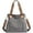 Gray, variant on Sunshinejing Women's Canvas Tote Bag Work Shoulder Crossbody Bags Vintage Multi-pocket Handbags