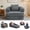 Gray, variant on 3-in-1 Folding Sofa Bed Memory Foam, Convertible Sleeper Chair with Washable Cover & Back Support, Portable Fold Out Chair Bed for Living Room, Bedroom, Dorm, Apartment