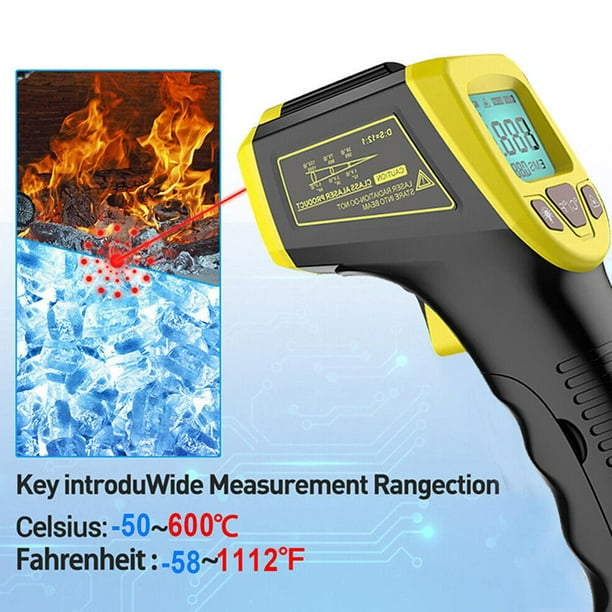 Infrared Thermometer Temperature Gun for Bbq Cooking Food Home Office Portable W7C0