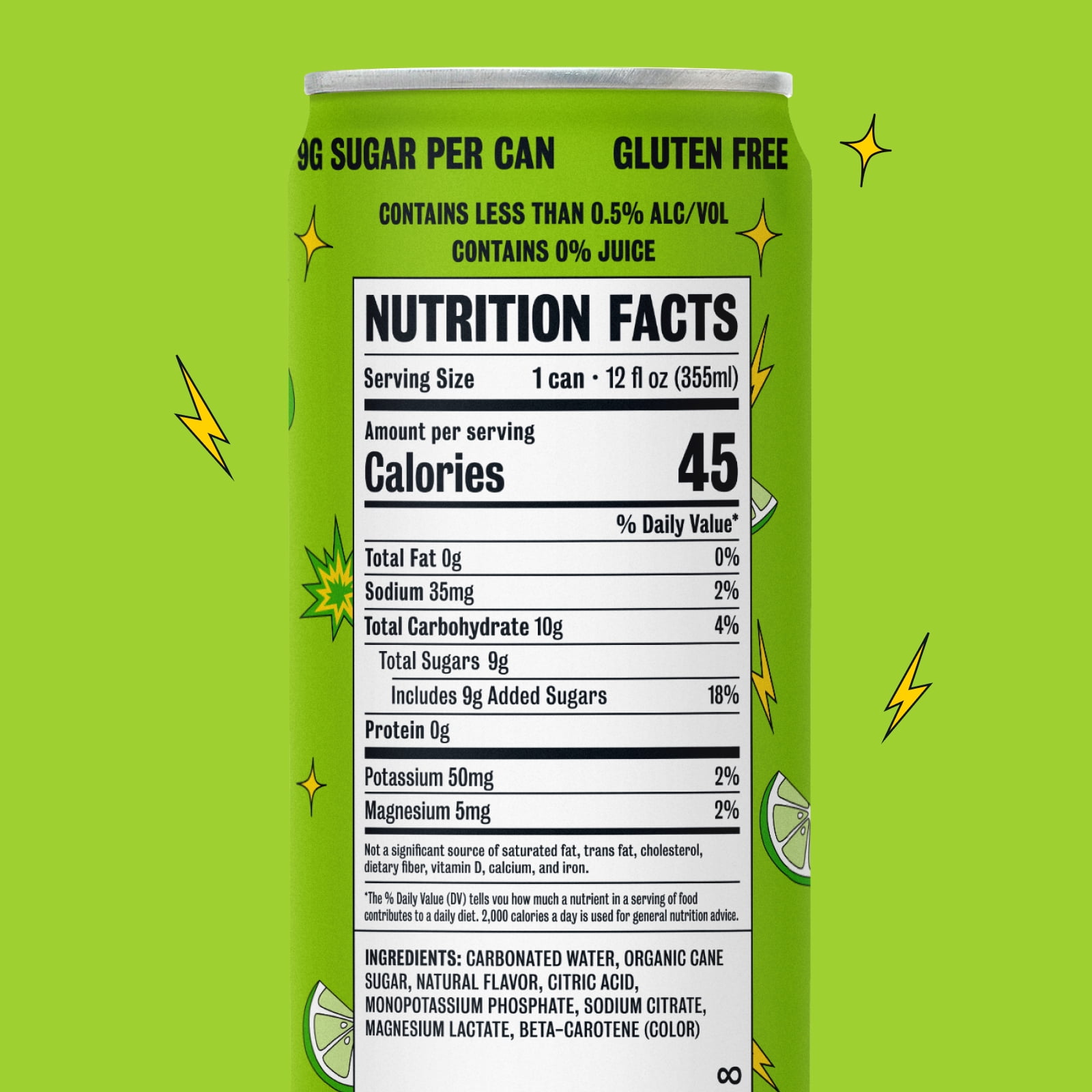 SMASHD Alcohol-Free Mocktails, Non-Alcoholic Beverage Flavored Sparkling Water, Rum alternative No Artificial Flavors, Caffeine-Free, with electrolytes, 12 Oz&nbsp; (Caribbean Mojito, 12 Pack)