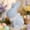 Gray-GY-clearacne, variant on OEFNTAC Easter Themed Flocked Bow Bunny Figurine Foam Soft Flocked Texture Sitting Pose with Bow Lightweight Durable 8.6in