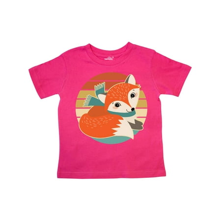 

Inktastic Woodland Fox Retro Sunset Gift Toddler Boy or Toddler Girl T-Shirt