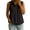 *Black, variant on VBVC Women's V-Neck Sleeveless Peplum Blouse, Ladies' Collared Button Down Tank Top, Casual Breathable Summer Solid Shirt For Women,Black,S-2XL