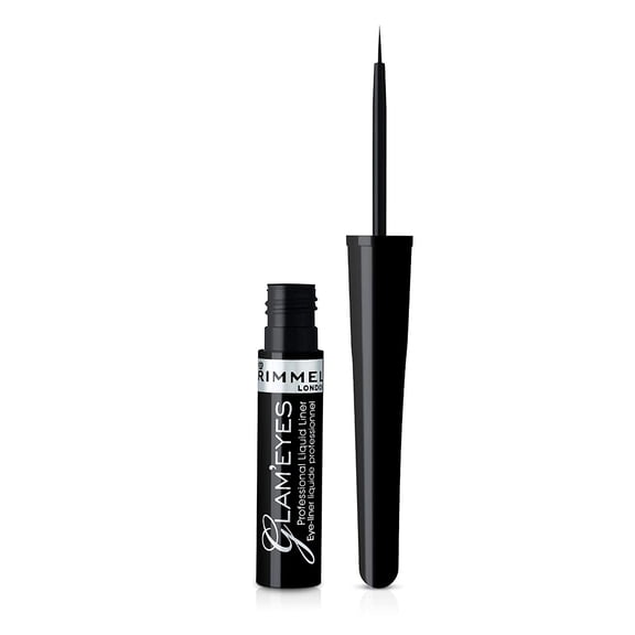 Rimmel Glam Eyes Liquid Liner, Black Glamour, 3.5 ml