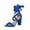 Blue, variant on JeashCHAT Sandals for Women Chunky Heels Lace Up Block Heels Open Toe Crisscross Strappy Heels Fashion Casual Heeled Sandals Comfortable Tie Up Heels