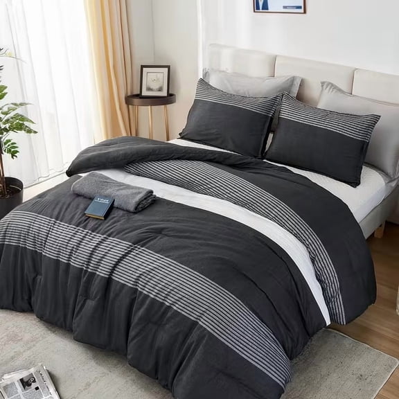 Ultra-Soft Fluffy Comforter Set with Pillowcases Twin Full Queen King