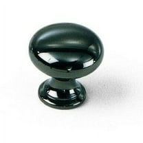 1 1/16" Solid Brass Knob - Black Nickel