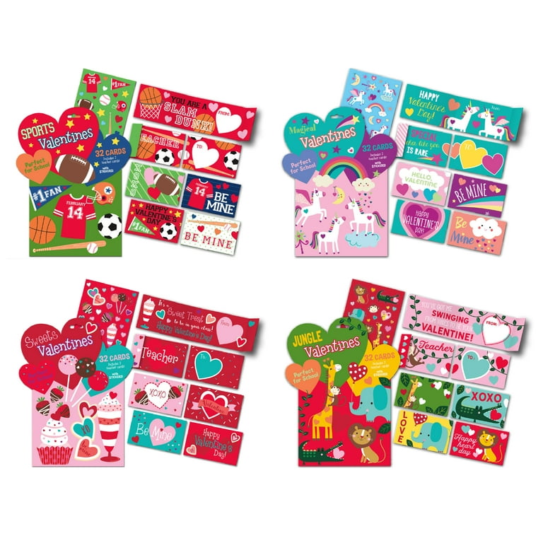 Pop-It Valentine's Day Cards Highlights For Children, 50% OFF