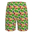 thumbnail image 6 of Kdxio Vegetable Pattern Mens Casual Shorts - Drawstring Summer Beach Sports Shorts for Men, 6 of 9