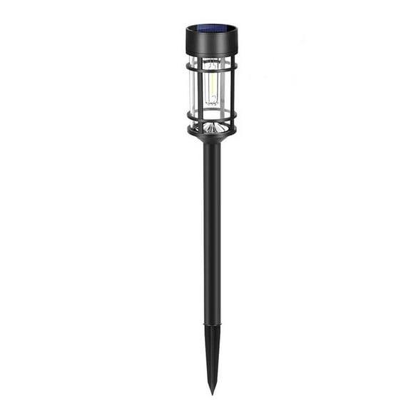 Solar Powered LED Pathway Lights, 1Pack Warm White Garden Stake Lights Outdoor, Waterproof Auto On/Off Lawn Lights for Yard, Driveway, Walkway, Easy Installation